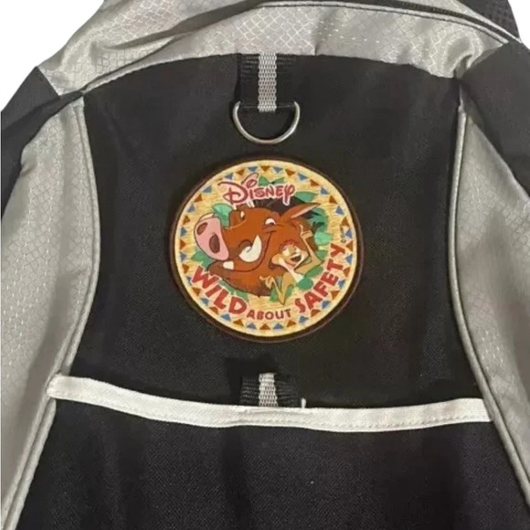Disney Wild About Safety Disney Transport Backpack Black RARE main image 4